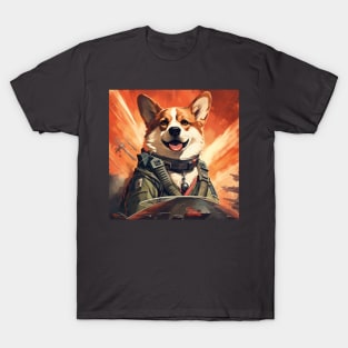 Fighter Pilot Corgi T-Shirt